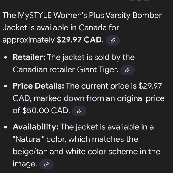 Varsity Ladies Beige & Cream 'My Style' Jacket - Picture 5 of 9